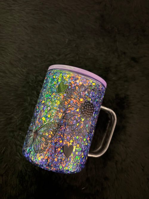 Butterfly/Flower - 17oz