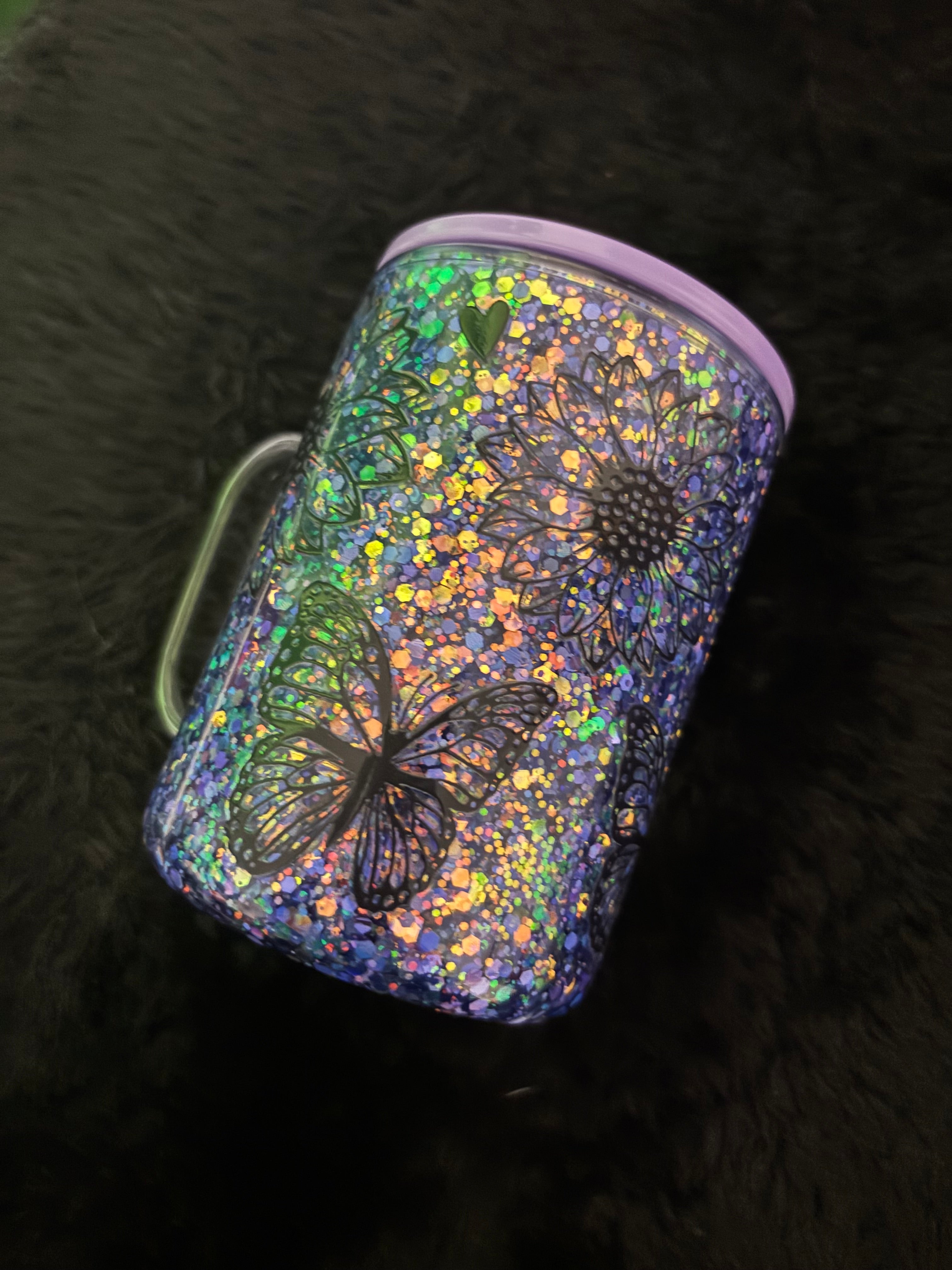 Butterfly/Flower - 17oz